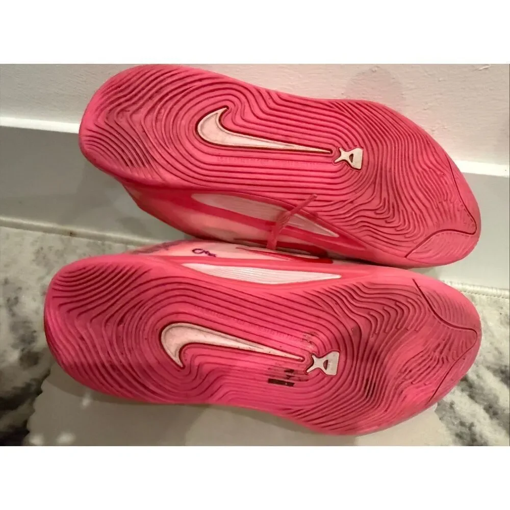 Nike Kid's A'ja Wilson A'One GS Basketball Sneakers Shoes Pink Size 5Y